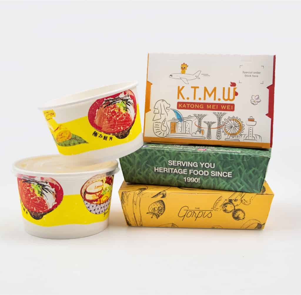 eco Food Packaging Singapore - Lined with PE Coating Paper